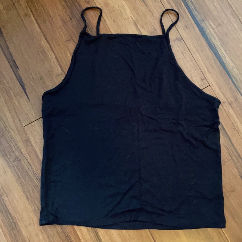 High square neck tank
